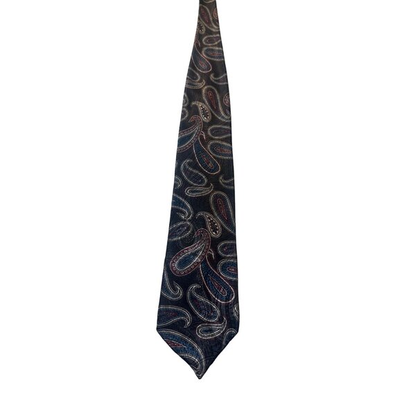 Reed St James Paisley Necktie 100% Polyester Men's Tie - Picture 5 of 7